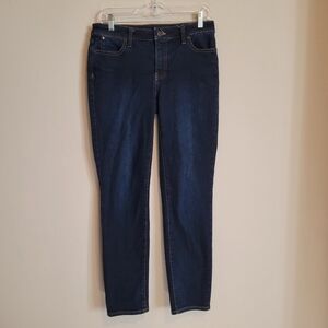 4 TALBOTS Flawless SLIM ANKLE DARK WASH JEANS